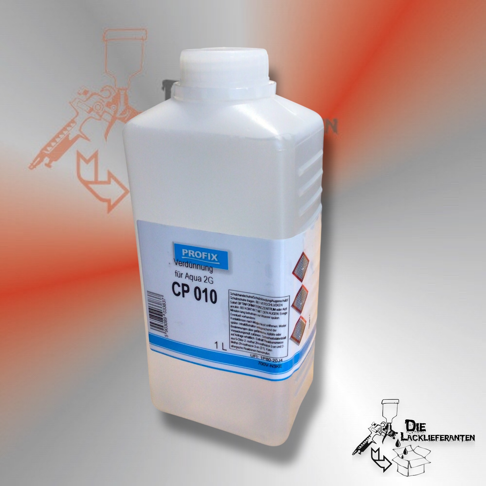 Profix Aqua 2G Wasserbasislack Verdünnung 1L #LL6010CP010 1 Profix Aqua 2G Wasserbasislack Verdünnung 1L #LL6010CP010