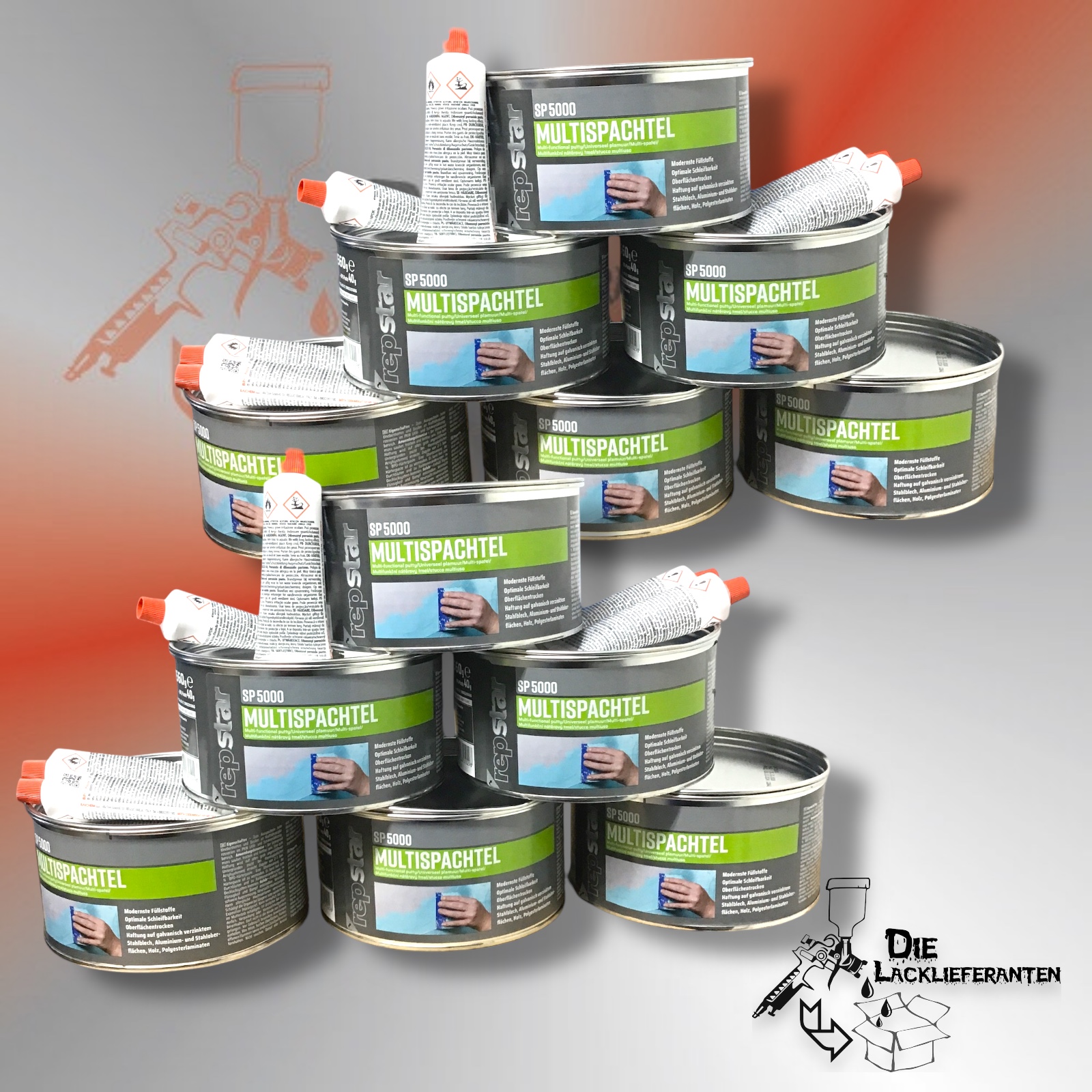 12X Repstar Multi Ligth Spachtel Blau 2L 1,6KG #988225566 1 12X Repstar Multi Ligth Spachtel Blau 2L 1,6KG #988225566