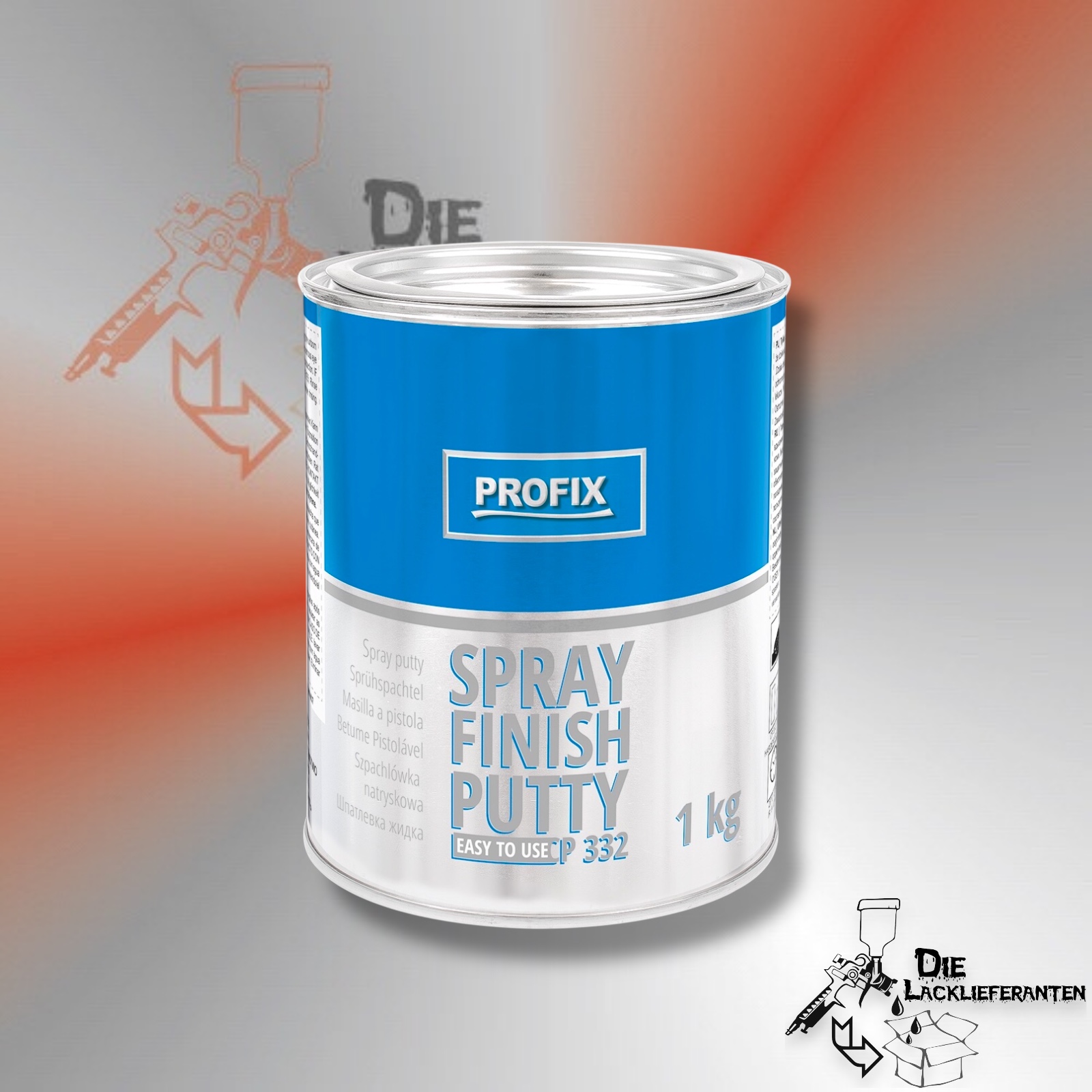 Profix CP332 Spritzspachtel, Spray Putty 1KG # CP332 1 Profix CP332 Spritzspachtel, Spray Putty 1KG # CP332