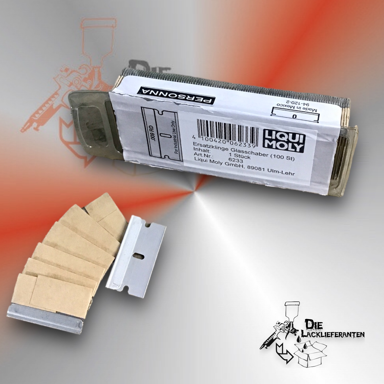 LIQUI MOLY Ersatzklingen für Glasschaber 100Stk. 1 LIQUI MOLY Ersatzklingen für Glasschaber 100Stk.