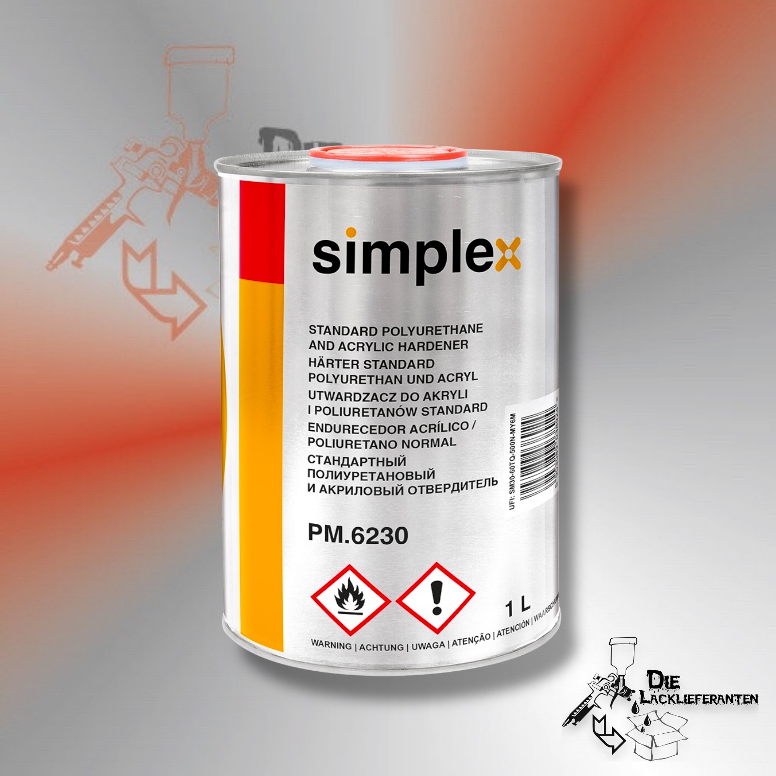 Simplex Simpur 2K Härter Standard 1L für Simplex Decklack #SPM6230QQ100 1 Simplex Simpur 2K Härter Standard 1L für Simplex Decklack #SPM6230QQ100