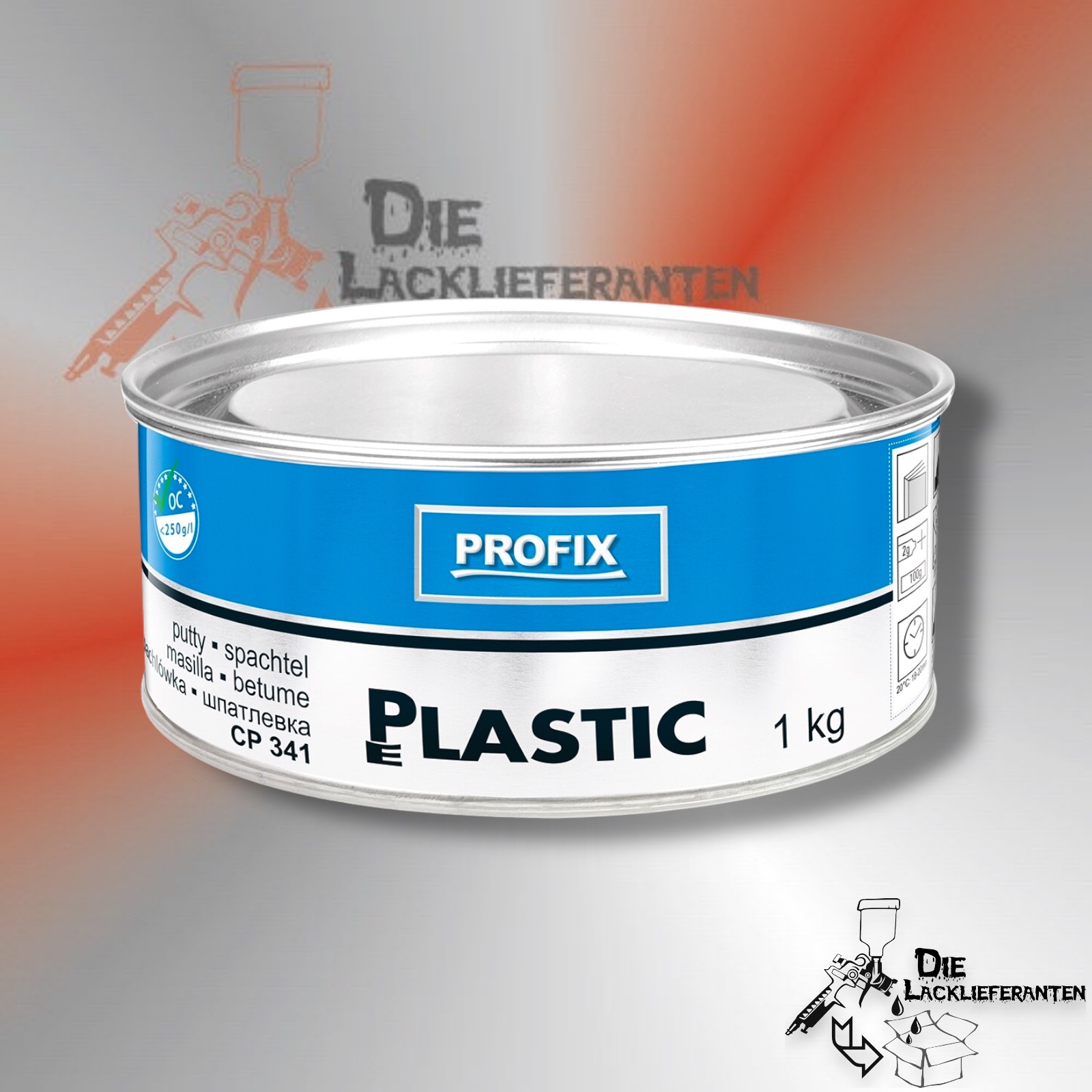 Profix CP341 Plastikspachtel, Kunststoff Kitt 1KG # CP341 1 Profix CP341 Plastikspachtel, Kunststoff Kitt 1KG # CP341