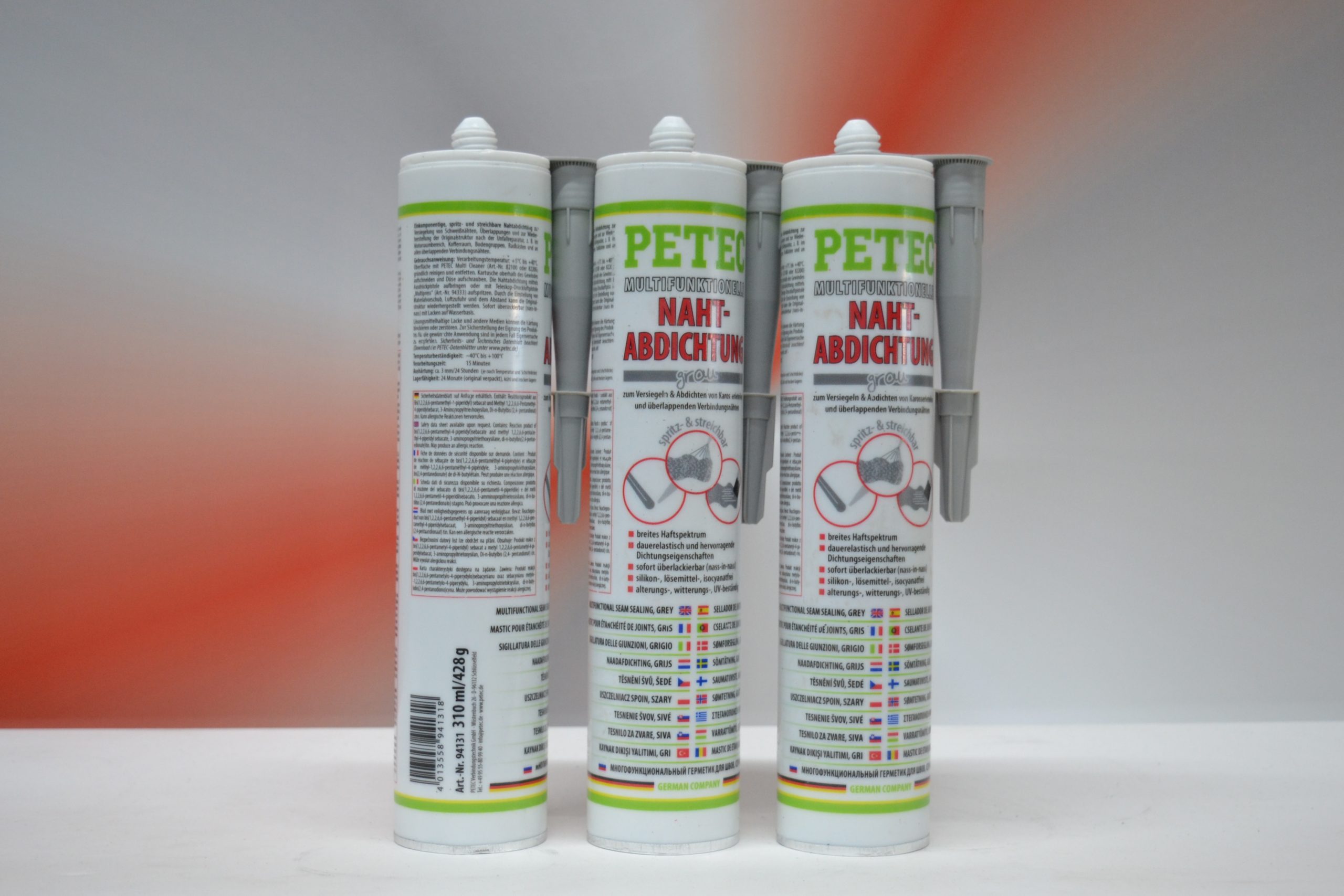 3x PETEC Nahtabdichtung Grau - 310ml Art: 94131 1 3x PETEC Nahtabdichtung Grau - 310ml Art: 94131