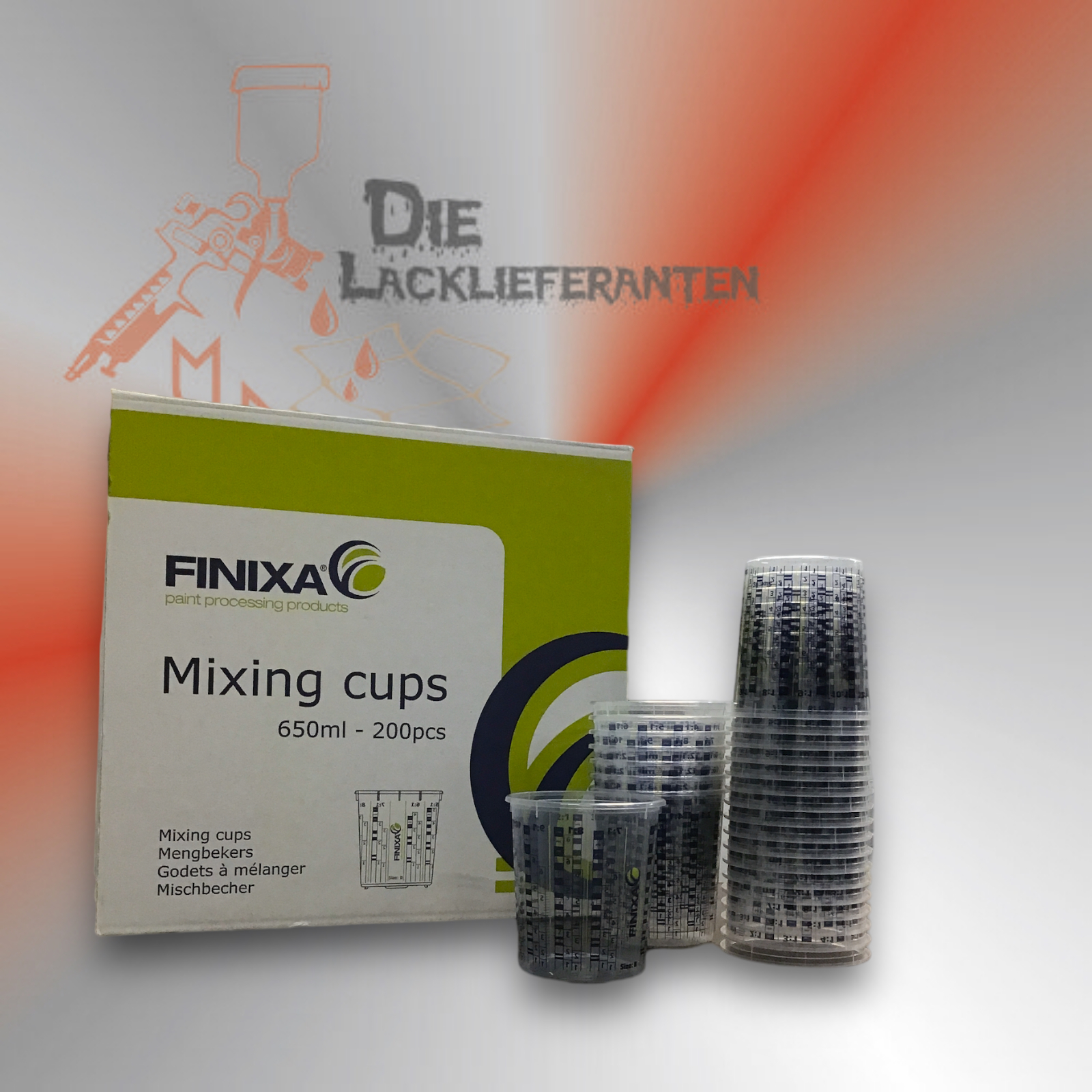FINIXA Lack-Mischbecher 650ml 200 Stk Art. MCP0650 1 FINIXA Lack-Mischbecher 650ml 200 Stk Art. MCP0650