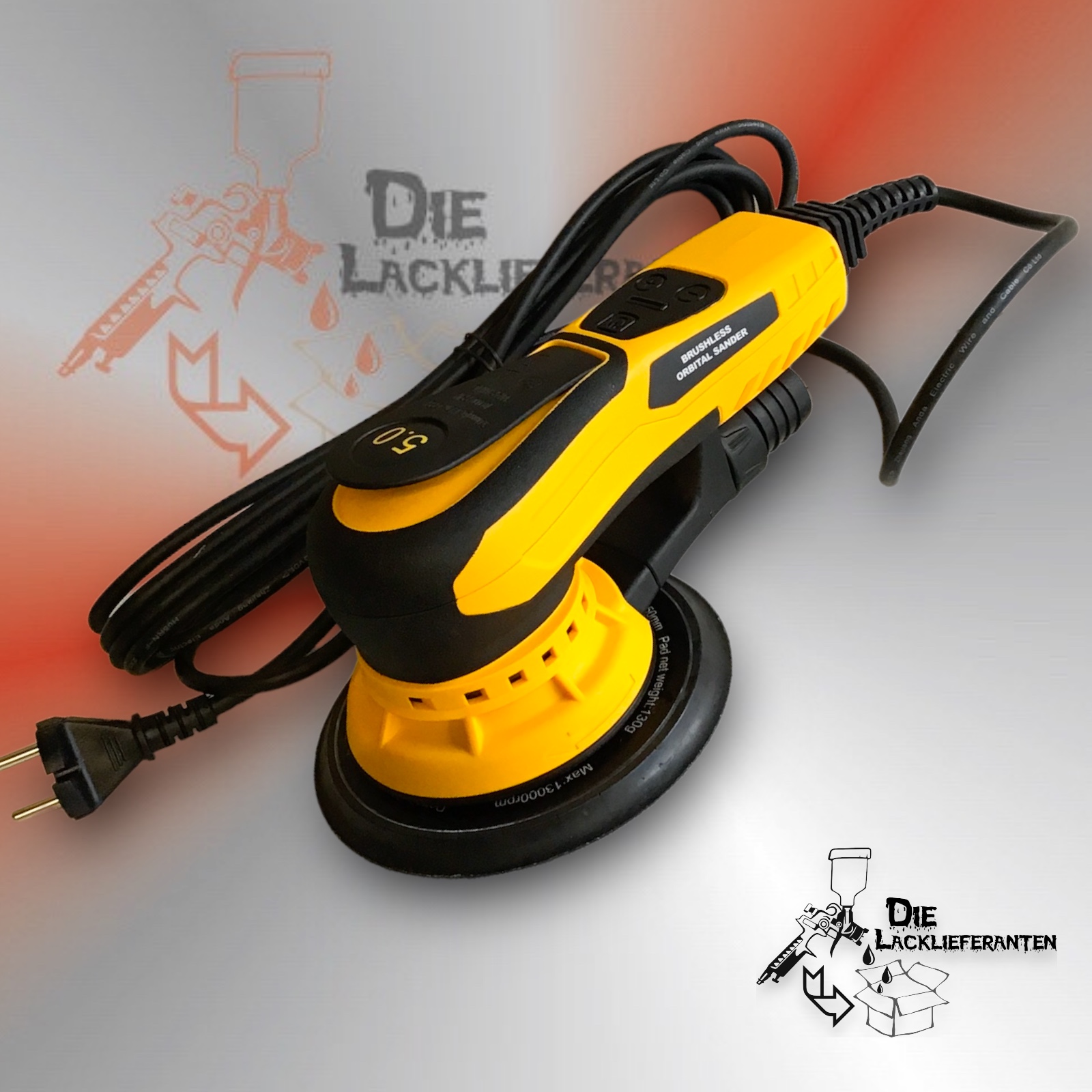 Elektro Exzenterschleifer / Schleifmaschine 5mm Hub mit Absaugung #J7303 1 Elektro Exzenterschleifer / Schleifmaschine 5mm Hub mit Absaugung #J7303