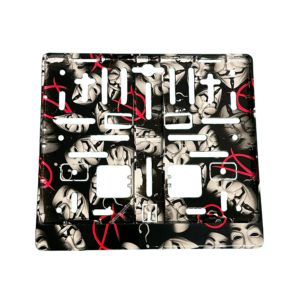 Motorrad Kennzeichenhalter in Anonymous Optik