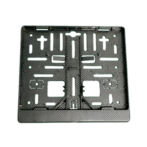 Motorrad Kennzeichenhalter in Karo Carbon Optik