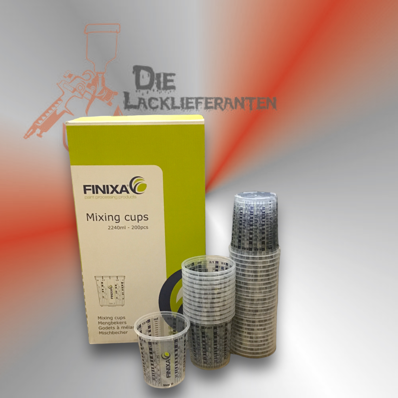 FINIXA Lack-Mischbecher 2240ml 200 Stk Art. MCP2240 1 FINIXA Lack-Mischbecher 2240ml 200 Stk Art. MCP2240