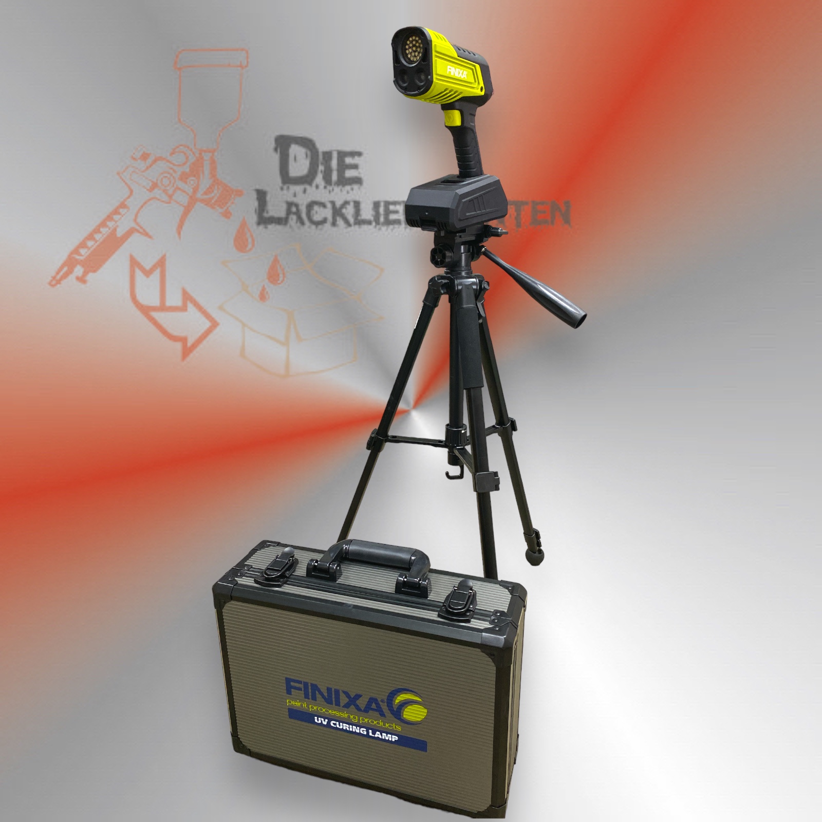 FINIXA UV-Handlampe mit Stativ für ultraschnelle Aushärtungszeiten / UVL01, UVL00 1 FINIXA UV-Handlampe mit Stativ für ultraschnelle Aushärtungszeiten / UVL01, UVL00