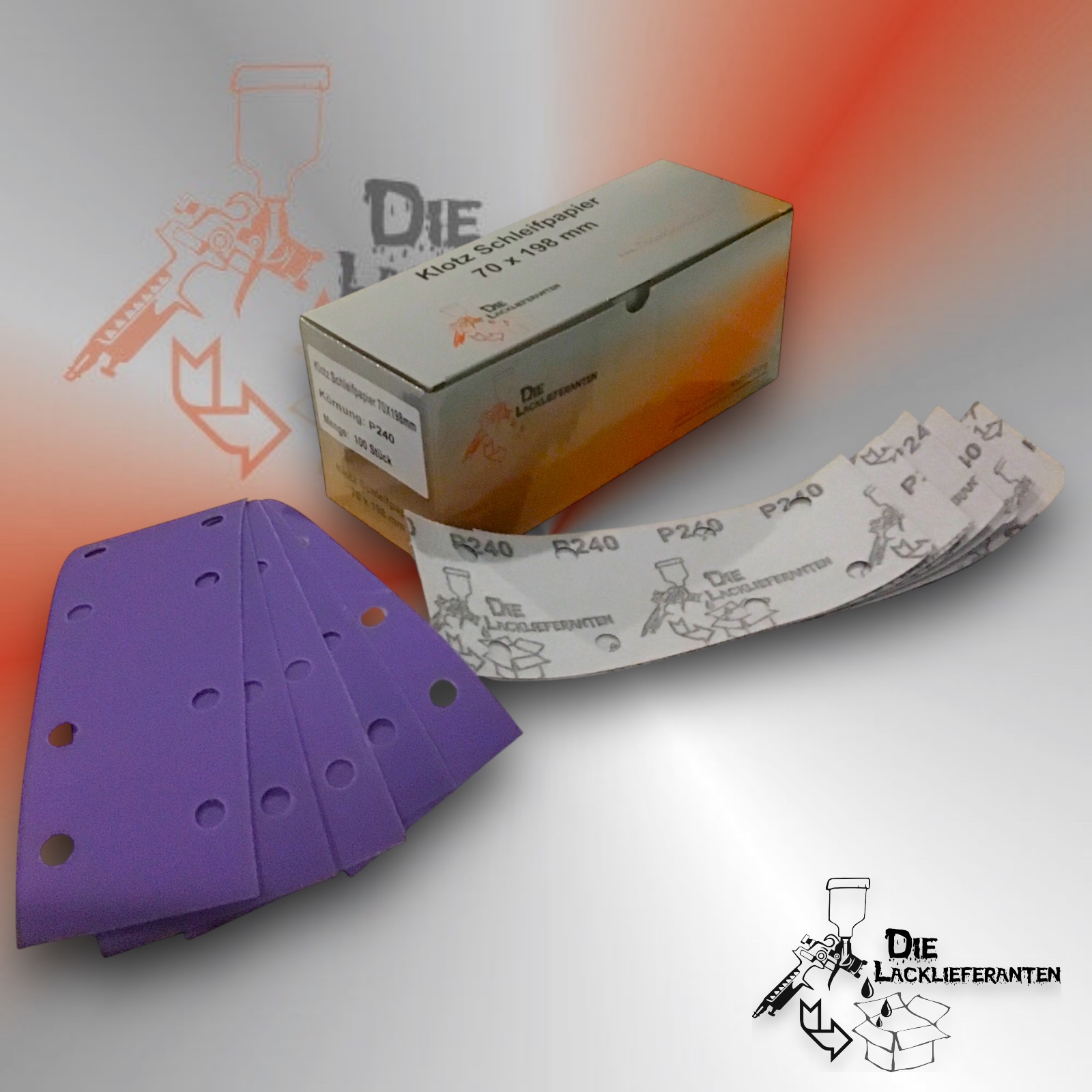 100X Klotz Schleifpapier / Klett-Schleifstreifen P240 70x198mm Folienträger, 8 Loch Absaugung, Schleifkorn Keramikmischung #Q22T70X198P240 1 100X Klotz Schleifpapier / Klett-Schleifstreifen P240 70x198mm Folienträger, 8 Loch Absaugung, Schleifkorn Keramikmischung #Q22T70X198P240