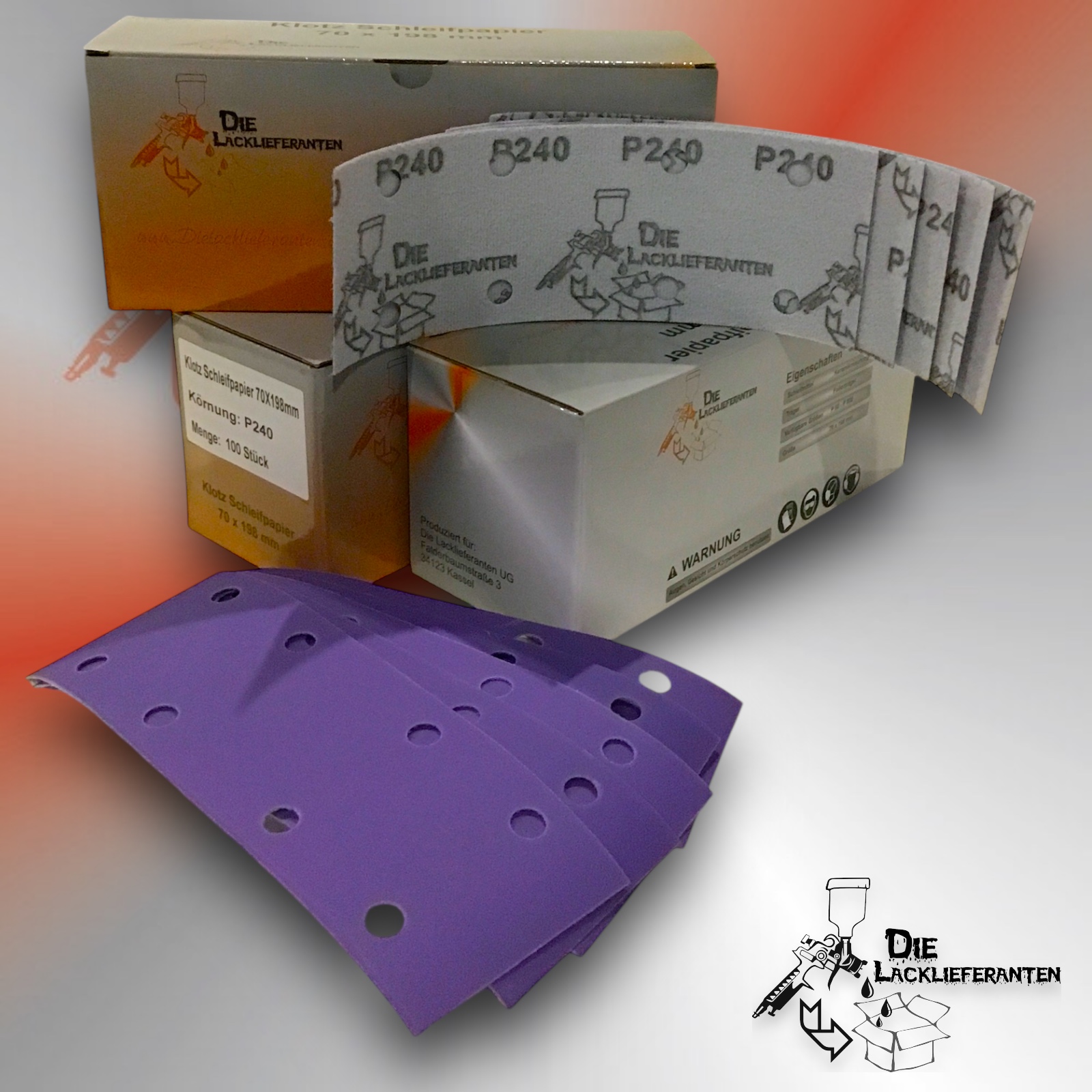 300X Klotz Schleifpapier / Klett-Schleifstreifen P240 70x198mm Folienträger, 8 Loch Absaugung, Schleifkorn Keramikmischung #Q22T70X198P240 1 300X Klotz Schleifpapier / Klett-Schleifstreifen P240 70x198mm Folienträger, 8 Loch Absaugung, Schleifkorn Keramikmischung #Q22T70X198P240